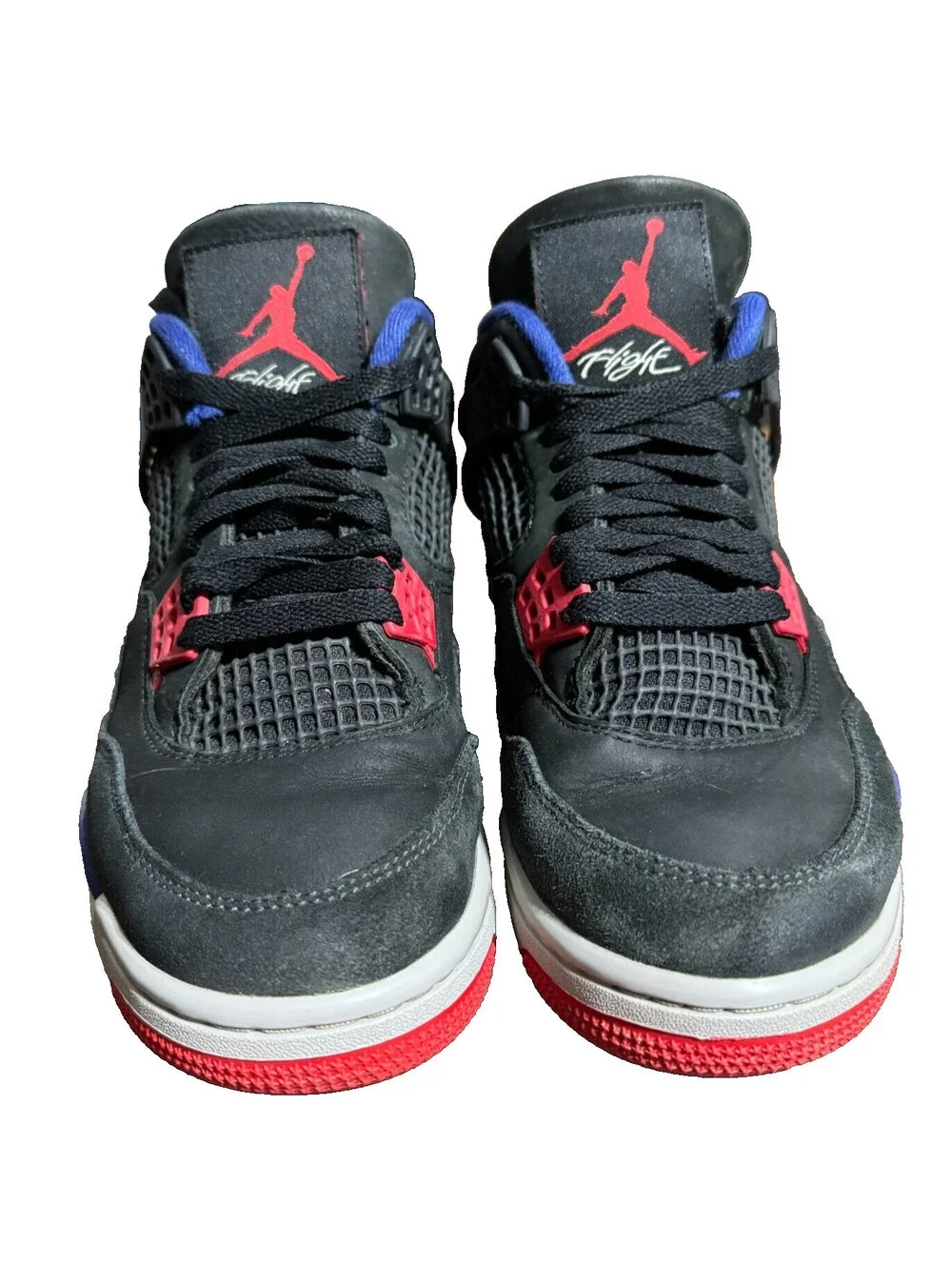 Nike Air Jordan 4 Retro Rare Air Black Blue Red Sneakers FV5029 Size 7.5